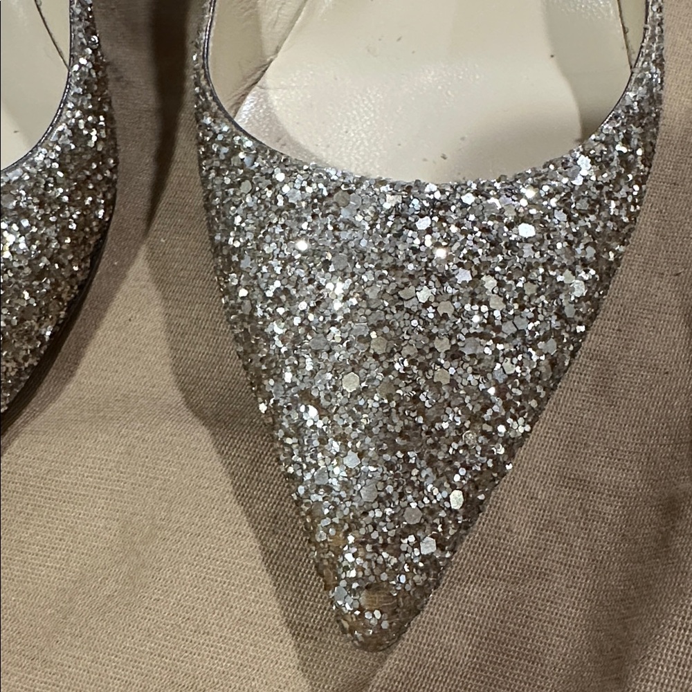 Jimmy Choo Agnes 45, size 36.5, color champagne - Picture 7 of 8